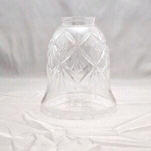 EUC VTG Light SHADE Lamp Sconce Thick Heavy Glass Candle Hurricane Replacement